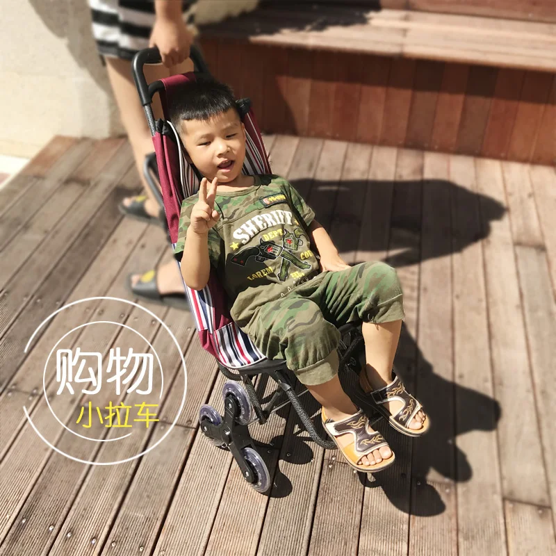  Shopping Cart Small Cart Portable Shopping Cart Climbing Building Trolley Car Trolley Can Sit with 