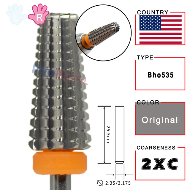 Proberra Right hand Strongest 5 IN 1 Carbide Purple multi-function Tungsten Carbide nail milling purple drill bits Original-XXC