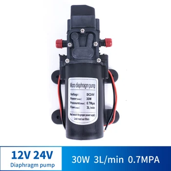

12V 24V 30W 3L / Min Miniature High Pressure Diaphragm Pump With Automatic Switch Reflow Multi-function DC Pump