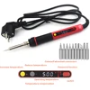 CXG E60WT E90WT E110WT Digital LCD Adjustable NC thermostat Electric soldering iron handle Welding repair +10 pcs 900M tips 2