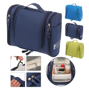 

Cosmetic Bag with Hanging Hook Organizer for Travel Accessorie Makeup Shampoo Cosmetic Personal Items Storage Case Easy Carrying