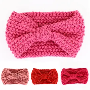 

Solid Color Women Crochet Knitted Knotted Hair Hoop Hairband Headband Head Wrap Made of premium material, warm and comfortable