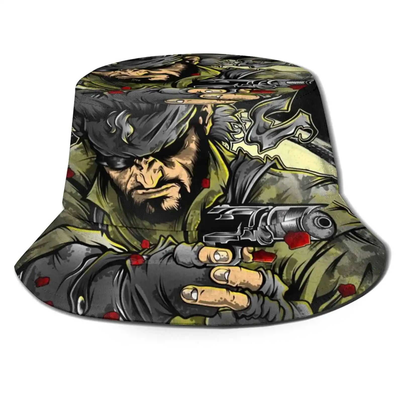 Snake Eater Flat Top Cappelli A Secchiello Traspiranti Ingranaggio In Metallo Ingranaggio In Metallo Solido 3 Snake Eater Snake Eater Snake Snake Meta