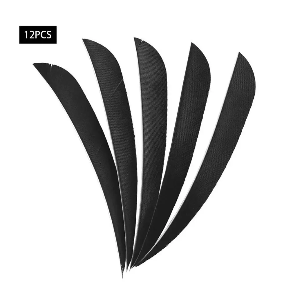 5 дюймов стрелка перья многоцветный плед Длинные Настоящее перо для стрельбы из