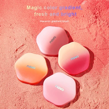 

4 Colors Gradient Blush Smooth And Easy To Color Waterproof And Sweat-proof Powdery Delicate Blush Face Makeup Cosmetic TSLM1