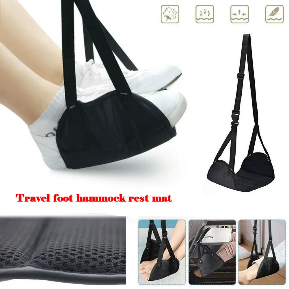 

2019 New Foot Rest Comfy Hanger Travel Airplane Footrest Hammock Made with Premium Memory Foam Foot