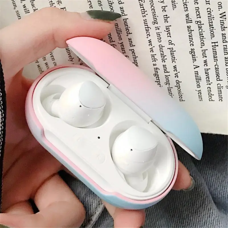 Градиентный Матовый Жесткий пластиковый Чехол для Samsung Galaxy Buds + Plus защитный чехол