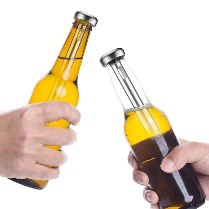 2Pcs Stainless Steel Drink Chiller Sticks Keep Bottled Drinks Cold for Bar Party Ale Chilling TB Sale