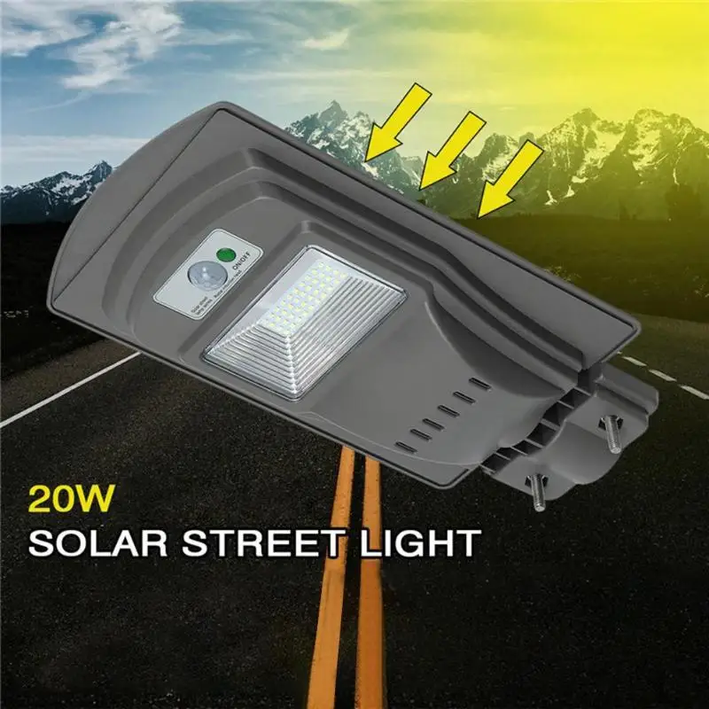 20W 40W 40/80LED солнечный датчик движения уличный светильник водонепроницаемый садовый светильник