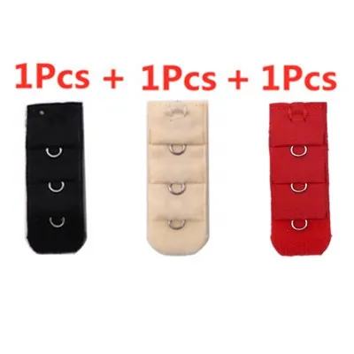 3Pcs 3/5 шт. 3 ряда 1 удлинитель для бюстгальтера расширение белье вкладки для бюстгальтеров мягкие бюстгальтеры эластичный бюстгальтер на бретелях Для женщин Аксессуары для нижнего белья - Цвет: 3Pcs