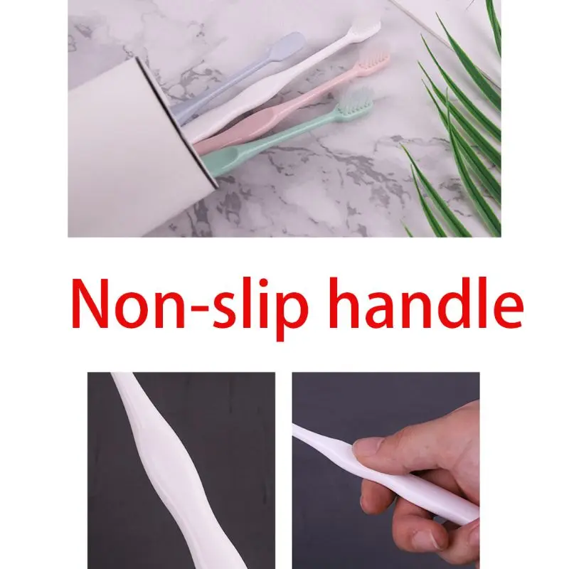 10 шт./партия зубная щетка для взрослых супер мягкая щетина уход за полостью рта принадлежности для женщин и мужчин