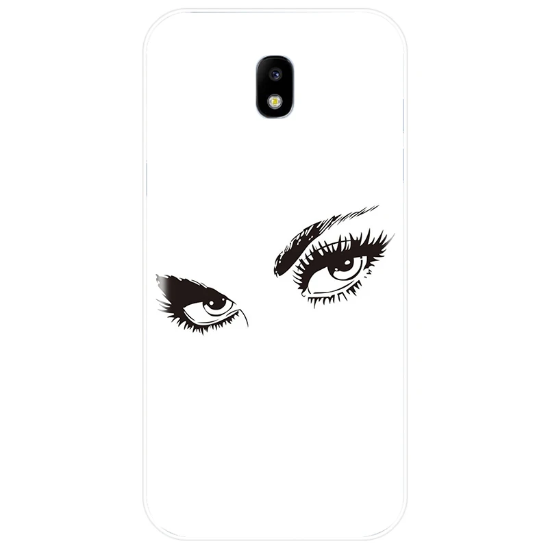Чехол для телефона из ТПУ с рисунком ресниц и бровей Samsung Galaxy J4 J5 J6 J8 2018 J3 J7 2017 J7MAX 2016