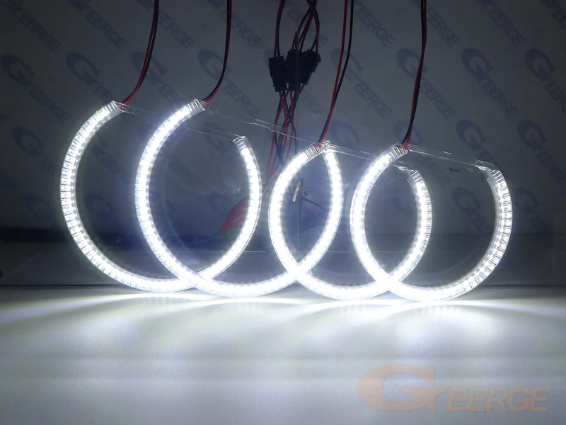 Ультра яркие SMD LED Ангельские Глазки halo кольца комплект дневной свет без ошибки
