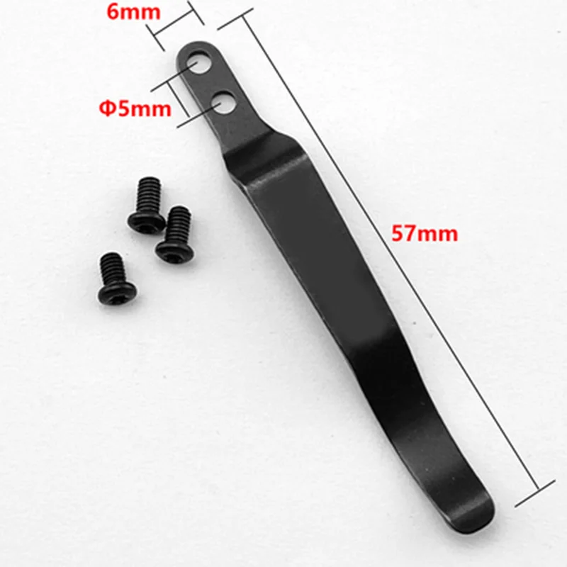 Neue Edelstahl Zurück Clip für DIY Folding Tasche Messer Werkzeug DIY  Zubehör Zurück Clip Custom Folding Messer Zurück Clip halter