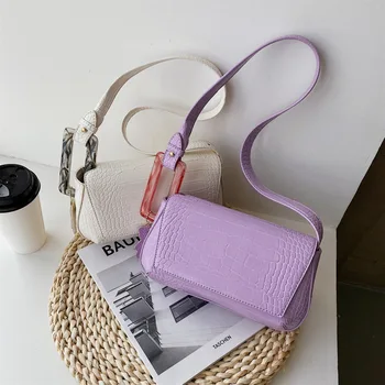 

Brand Original Design Handbag 2020 New Leisure Joker Single Shoulder Messenger Bag With Stone Pattern Underarm Bag