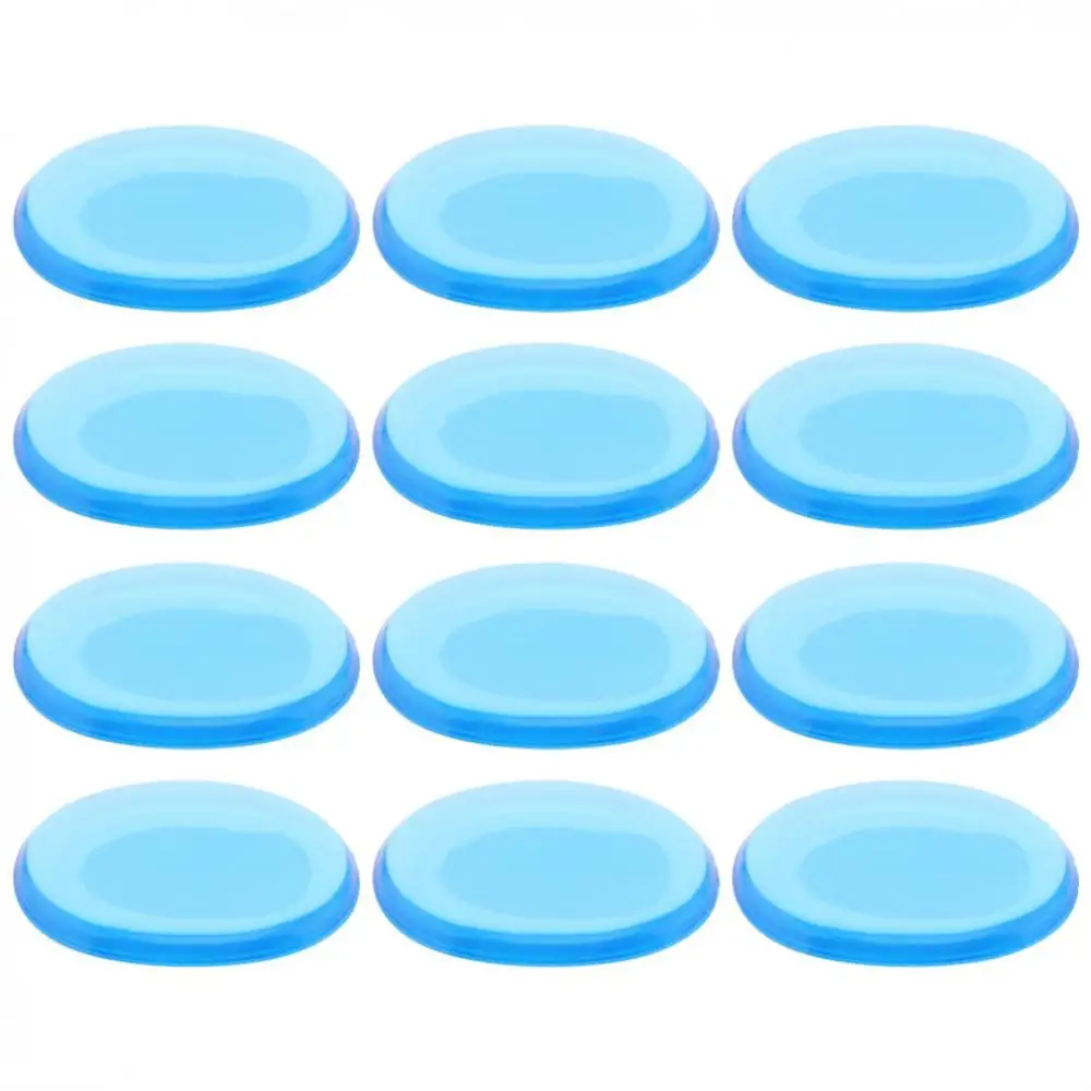 Blue 12 шт./лот Drum Mute Pad прозрачный силиконовый Jazz Snare Drum Глушитель 3 цвета на выбор - Цвет: Blue