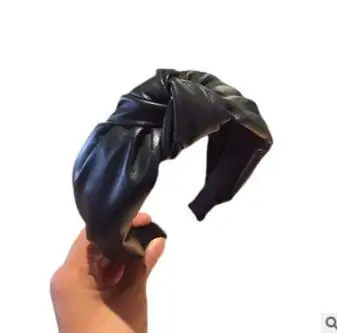 36 шт/лот DIY мульти чистый Колор полиуретановая повязка Имитация кожи широкий Средний галстук узел повязка для волос Инструменты для укладки HA865