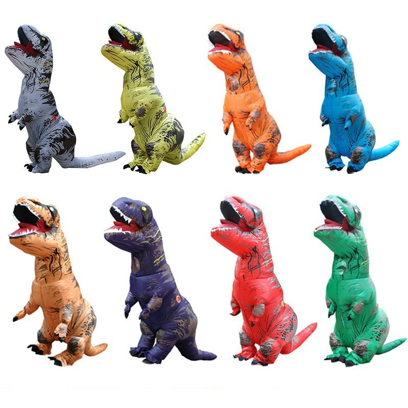 Одежда для мальчиков и девочек с принтом динозавра костюм маскарадный T REX в парк