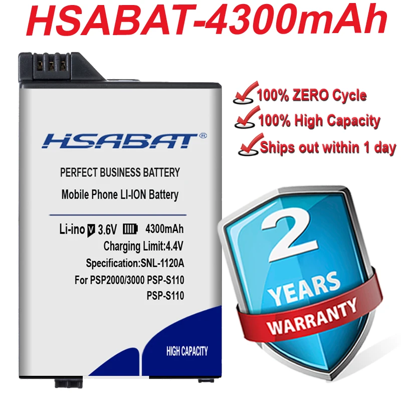 Топ-бренд 100% новый аккумулятор 4300 мАч для Sony PSP 2000 3000 PSP2000 PSP3000 PSP-S110 Консоль геймпад