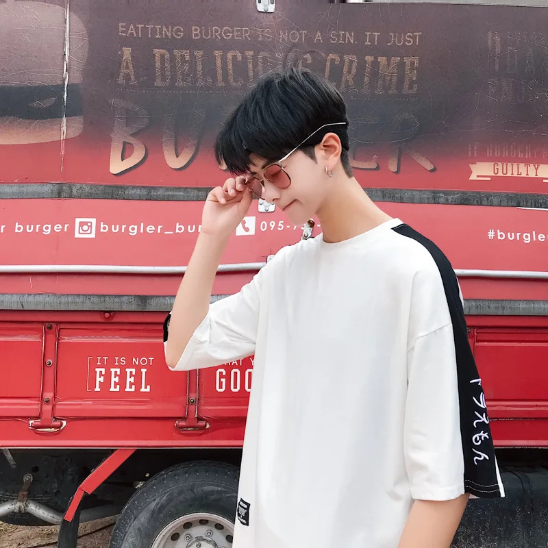 Summer Men's T-shirt Fashion Short-sleeved Men's Leisure Half-sleeved Clothes Pure Cotton Student Underwear Summer Men's T-shirt Fashion Short-sleeved Men's Leisure Half-sleeved Clothes Pure Cotton Student Underwear