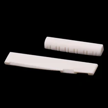 1 компл. Кости щелевой мост седло гайка Материал для 12 струн акустические запасные части для гитары