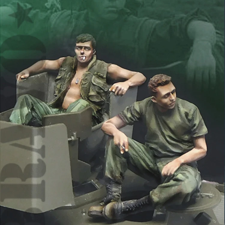 1/35 ленивый день модель солдата из смолы GK военная тема Второй мировой войны