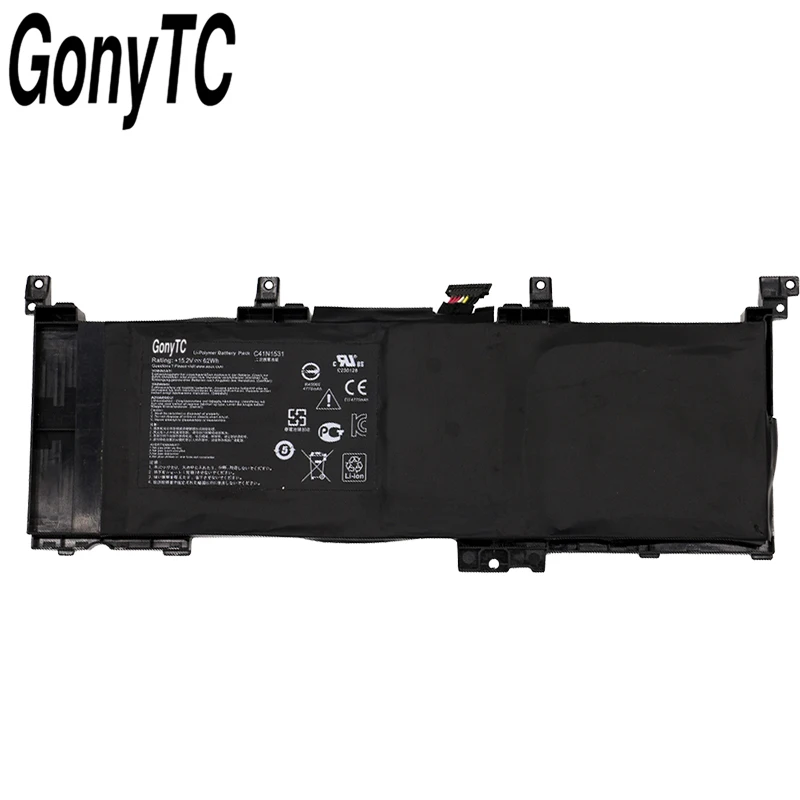 GONYTC C41N1531 подлинный оригинальный аккумулятор для ноутбука Asus ROG Strix GL502VT GL502VS 1A GL502VY