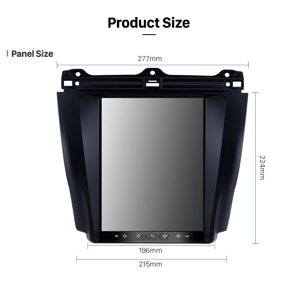 Sale Harfey Navi  GPS 9.7" 4G LTE Radio for 2003-2006 2007 Honda Accord 7 Multimedia Player Android 9.1 support Backup camera USB SWC 18