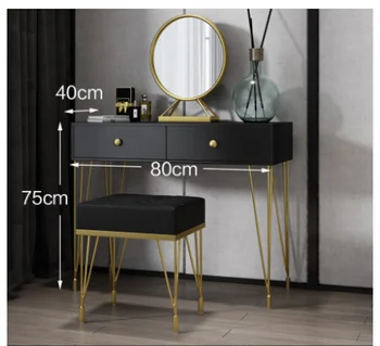 

Nordic light luxury dressing table bedroom modern minimalist dressing table small European dressing table net red ins wind