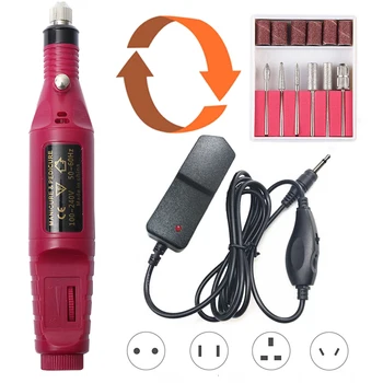 

20000 RPM 2 Way Rotate Electric Nail Drill Machine Manicure Pedicure Strong Milling Cutters File Gel Remover Left Hand Equipment