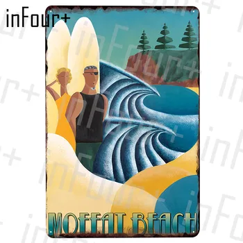 

Moffat Beach Tin Sign Metal Plate Plaque Metal Vintage Decor Metal Sign Metal Poster Home Bar Pub Decoration Vintage Posters
