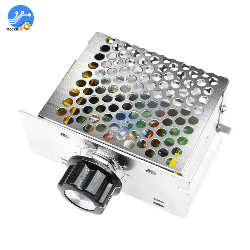 AC 220V 4000W SCR регулятор скорости двигателя напряжения диммер для электрической печи