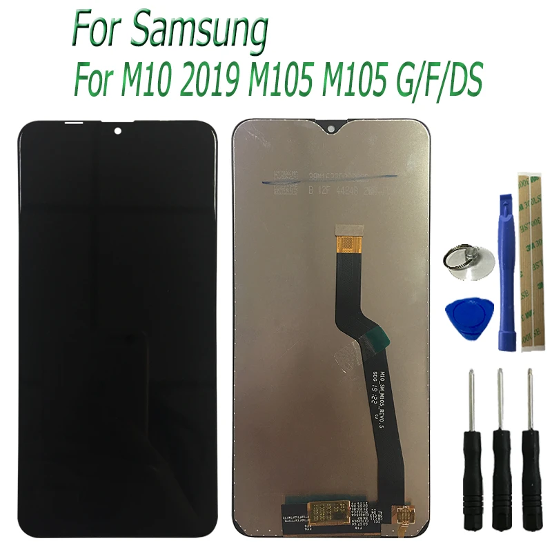 6," M10 ЖК-дисплей для samsung Galaxy M10 SM-M105 M105F M105G/DS сенсорный экран дигитайзер сборка Замена с инструментами