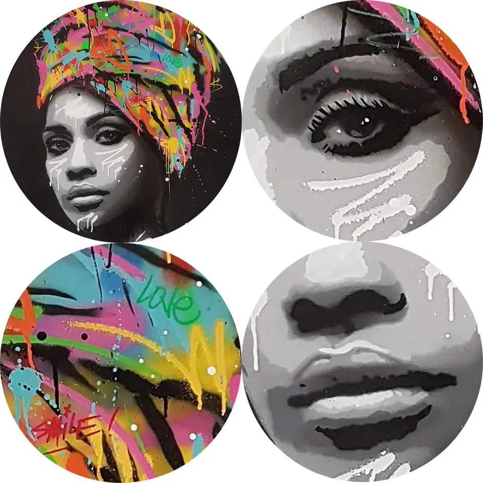 Африканская женщина, настенная Художественная печать на холсте, современная поп-арт, холст, настенные картины, плакаты и принты, портретные картины, домашний декор
