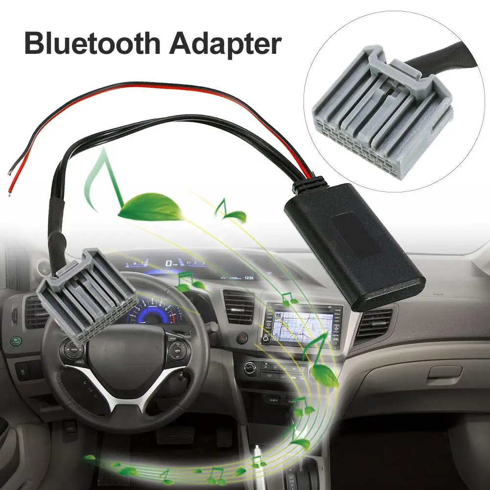 Автомобильный аудиокабель Bluetooth 12 В автомобильный адаптер AUX для Honda Civic 2006-2013 CRV