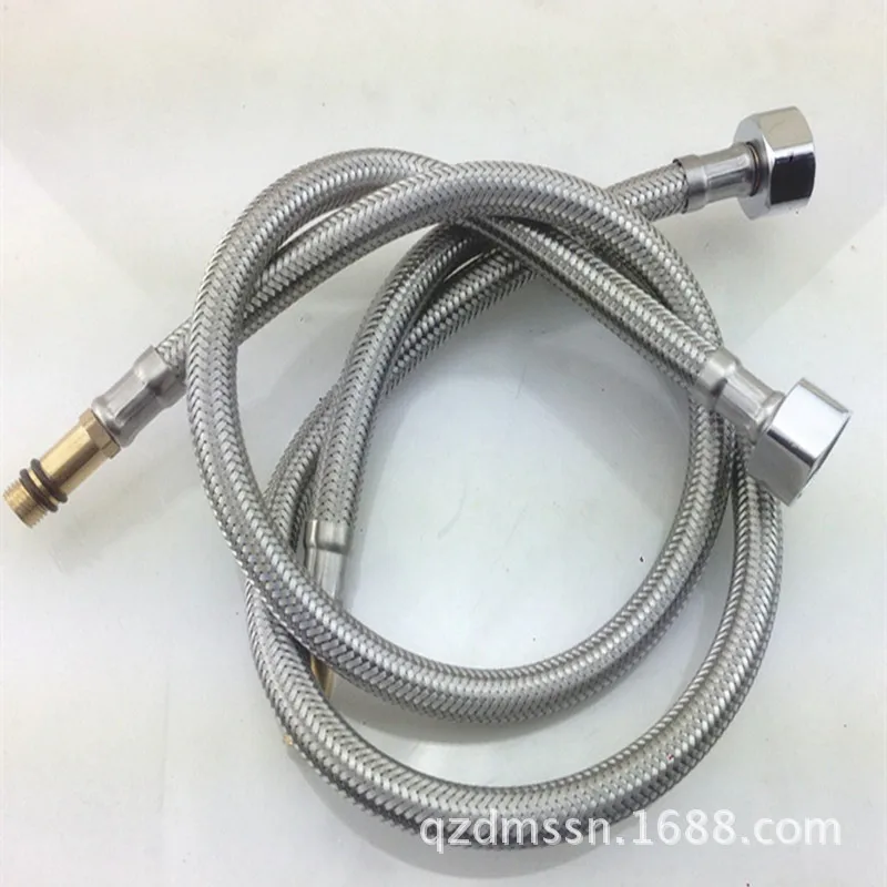 

Hot And Cold Basin Braided Hose Water Heater Only Explosion-Proof Water Single-head Braided Hose Mixed High Pressure Pipe
