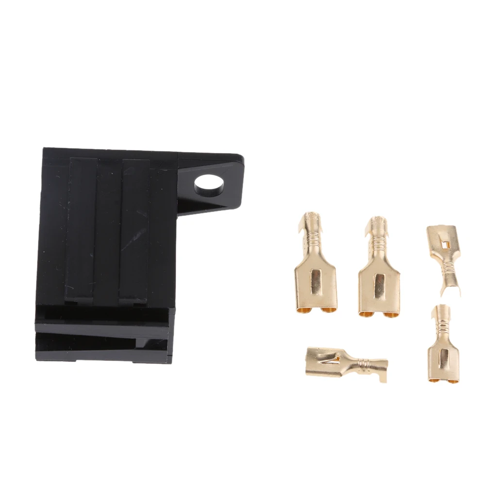 12V 5Pin 30Amp Auto Relay Socket Holder Mount Base With Terminals Brand New