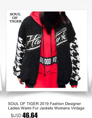SOUL OF TIGER, зимняя корейская мода, женская уличная куртка в стиле панк, женские куртки с капюшоном, джинсовые стеганые пальто с принтом, винтажные толстые парки