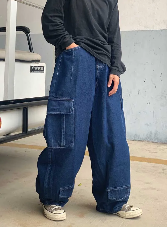 New Fashion Cargo Jeans Men And Women 
