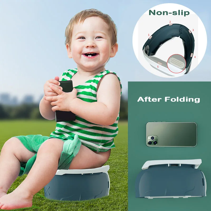 Los niños al aire libre de viaje de asiento para aseo niño niña bebé orinal chico portátil formación bebé orinal inodoro para chico s doble nueva llegada