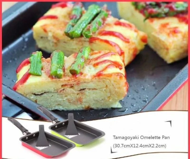 Мини прямоугольная японская сковорода с антипригарным покрытием, сковорода для жареного торта, Яичные блинчики, сковорода с антипригарным бездымного бекона Wy10215