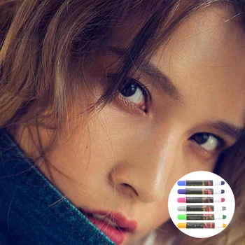 

6PCS Hair Dyed Crayons Disposable Practical Portable Hair Chalks Coloring Essentials Set Hair Color Tool for Woman Girl Lady