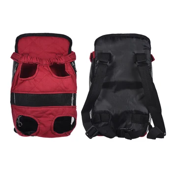 

New Outdoor Pet Dog Puppy Carrier Front Backpack for Traveling Cycling Walking Shopping with Shoulder Strap Mesh Window Zipper