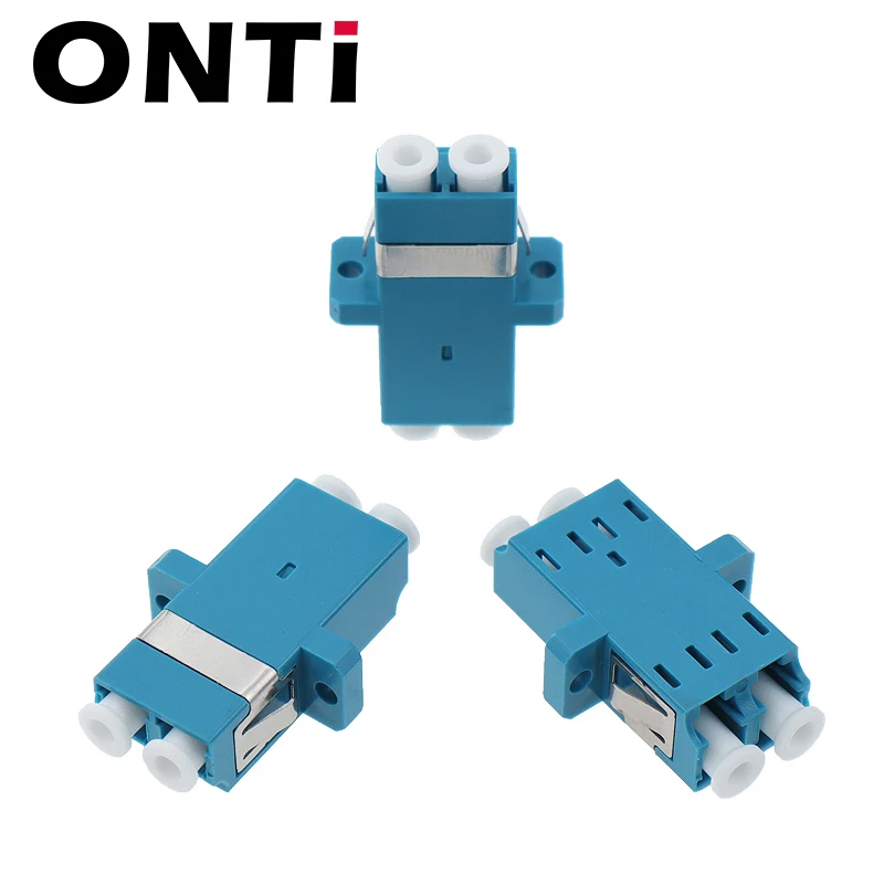 ONTi LC UPC Duplex single-mode Fiber optic Adapter LC Optical fiber coupler LC APC Fiber flange LC Metal Connector