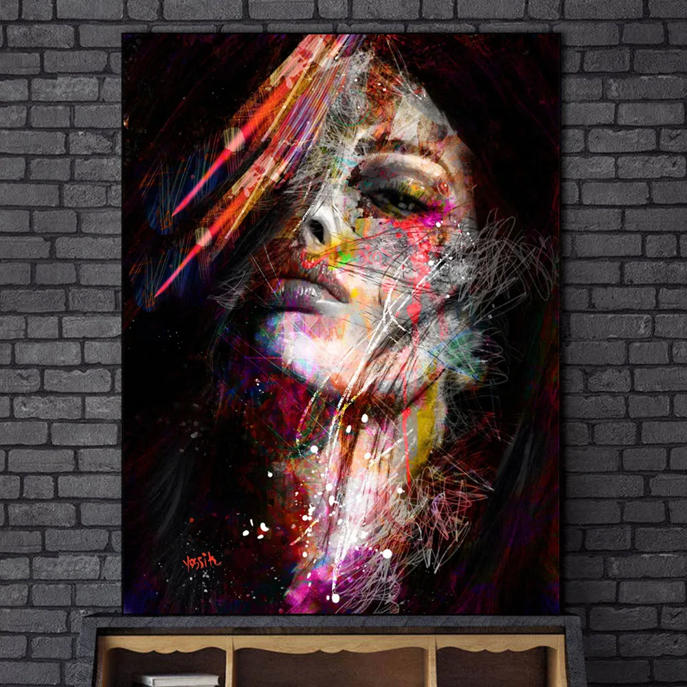 Modern Abstract Watercolor Women Wall Art Pictures Canvas Painting Posters and Prints Quadros for Living Room Decoration Cuadros | Дом и сад