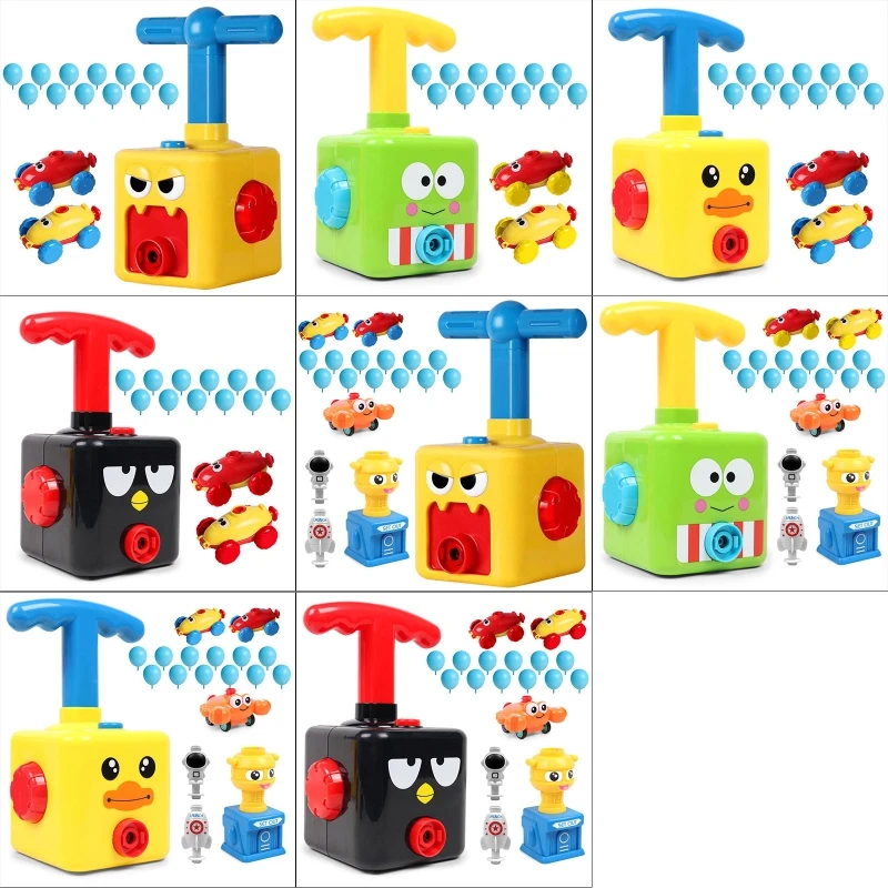 

New Power Balloon Launch Tower Puzzle Toy Fun Educational Inertia Energy Balloon Kids Car Toy Popular Gift Toys