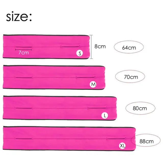 Professional Running Waist Bag Men Women Gym Sports Bag Trail Invisible Mobile Phone Money Running Belt Fanny Waist Pack 5