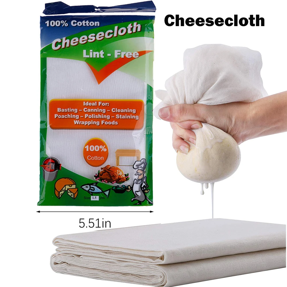 Cheese Cloth Food Straining Cooking Butter Muslin Gauze Cooking Draining  Fabric