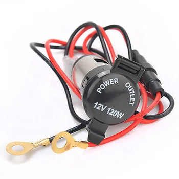 

Durable Connector Female Waterproof Car Stainless Steel Motorcycle Lighter Socket 12V 120W Multipurpose Boat Adapter