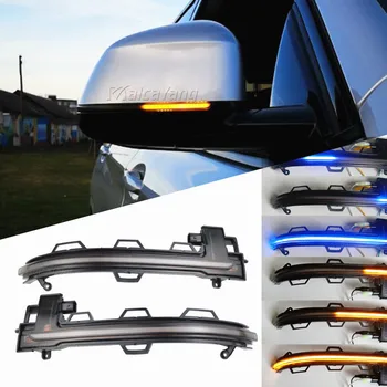 

For 2019 2020 BMW X3 X4 X5 X6 X7 G01 G02 G05 G06 Yellow Blue Dynamic Turn Signal Blinker Side Mirror Indicator Light Repeater